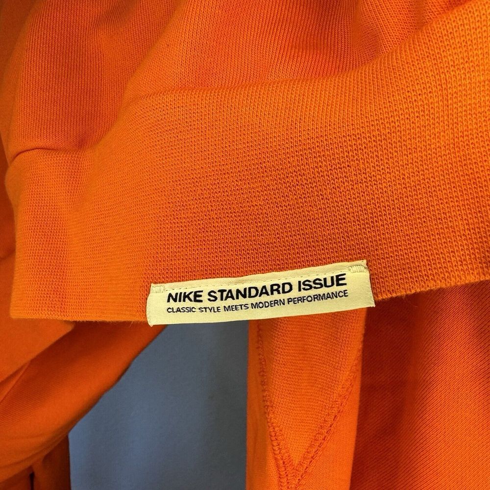 NIKE Standard Issue DRI-FIT Basketball‎ Crew Sweater DH2849-891 Size 2XL Orange - Picture 4 of 5